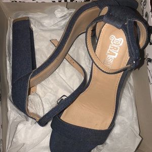 Brash Denim Heels